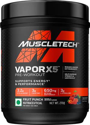Muscletech Vapor X5 Pre Workout for Men & Women Support Energy & Performance Pre Workout