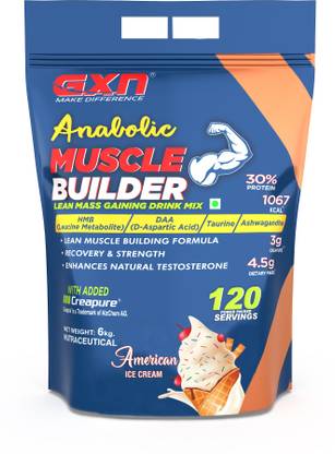 GXN Anabolic Muscle Builder 6 kg American Ice Cream Whey Protein