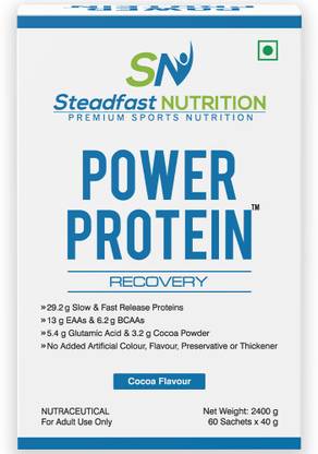 Steadfast NUTRITION Power Protein | Natural Cocoa Powder EAA (Essential Amino Acids)