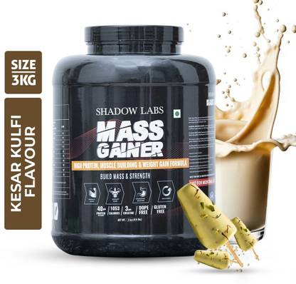 OREALFIT Shadow Labs Mass gainer with High calories For Men & Women Weight Gainers/Mass Gainers