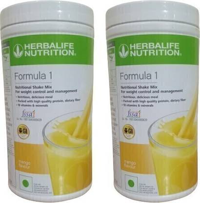 HERBALIFE Formula 1 Nutritional Shake Mango Flavour 2 Pcs Combo Pack Protein Shake