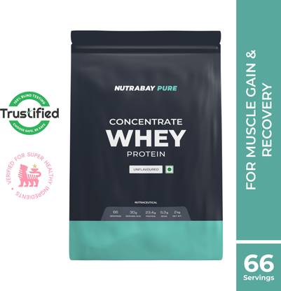 Nutrabay Pure 100% Whey Protein Concentrate || Raw Whey - Whey Protein