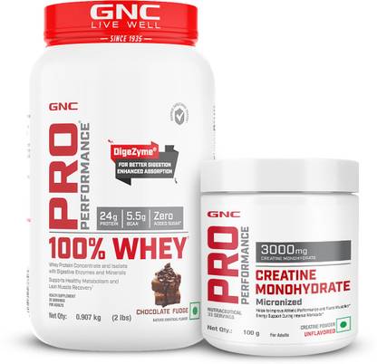 GNC Pro Performance 100% Whey + Creatine Monohydrate Combo Creatine