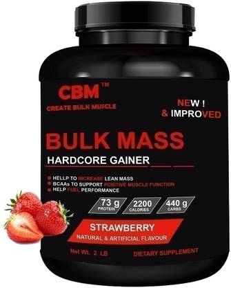 CBM Bulk Mass Strawberry 900GM Protein Supplement Weight Gainers/Mass Gainers