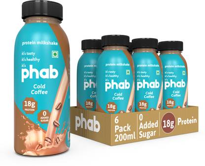 Phab Protein Milkshake with 18gprotein Pack of 6 Protein Shake