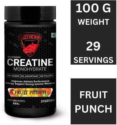 red horn Micronised Creatine Powder Monohydrate |29 Servings, 3g Creatine