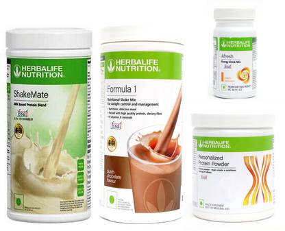 Herbalife Nutrition FORMULA1CHOCOLATE500 PROTIEN 200 GAFRESHENERGYDRINK PEACH 50 +SHAKEMATE 500 G Protein Shake