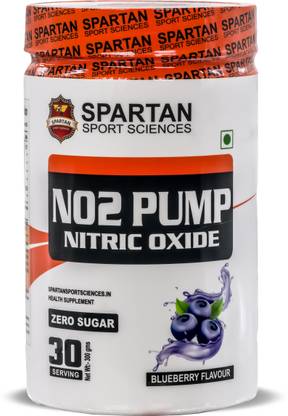 Spartan Sport Sciences NO2 Pump with L-Arginine 3.5g & Beta Alanine 3.5g | Nitric Oxide Booster , Pre Workout