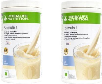 HERBALIFE Formula 1 Nutritional Shake Mix - Kulfi Flavor For Weight Loss 2 PCS Plant-Based Protein