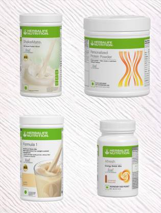 HERBALIFE SHAKEMATE,PP-200GM,F1-VANILLA AND CINNAMON (PACK OF 4) Protein Shake