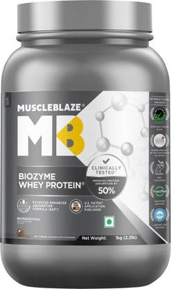 MUSCLEBLAZE Biozyme Whey Isolate as Primary Protein, Labdoor USA Certified Whey Protein