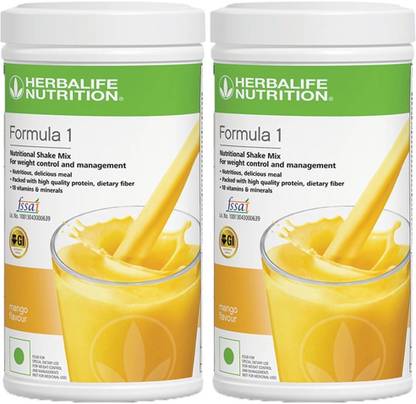 HERBALIFE FORMULA 1 NUTRITIONAL MANGO SHAKE MIX (Pack of 2) Protein Shake