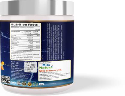 MITS Thunder Power Pre-Workout (Fruit Punch) Pre Workout