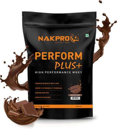 Nakpro PERFORM PLUS+ | 24g Protein | Concentrate & Isolate with Digestive Enzymes Whey Protein