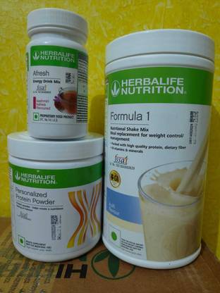 HERBALIFE FORMULA 1 WEIGHT LOSS COMBO KULFI SHAKE & AFRESH CINNAMON PARTEIN POWDER 200GM Protein Shake
