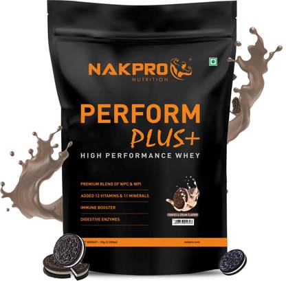 Nakpro PERFORM PLUS+ | 24g Protein | Concentrate & Isolate with Digestive Enzymes Whey Protein