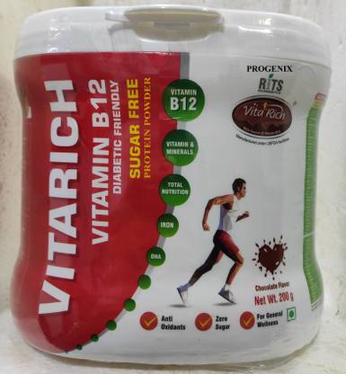Progenix VITARICH VITAMIN B12 DIABETIC SUGAR FREE ANTI OXIDANT DHA & IRON PROTEIN POWDER Protein Blends