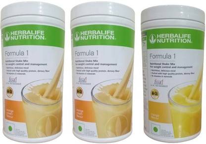 HERBALIFE Formula 1 shake mix 2 Pcs Orange and 1P Mango Flavour for weigtt loss Plant-Based Protein