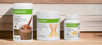 HERBALIFE F1 SHAKE MIX-CHOCOLATE,PP-200GM AND ELAICHI (PACK OF 3) Protein Shake
