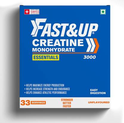 FAST&UP Creatine Monohydrate 100g, 33 Servings, Ultra Micronized Creatine