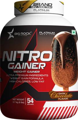 BIG ROCK NUTRITION Nitro Gainer Labdoor Certified Weight Gainers/Mass Gainers