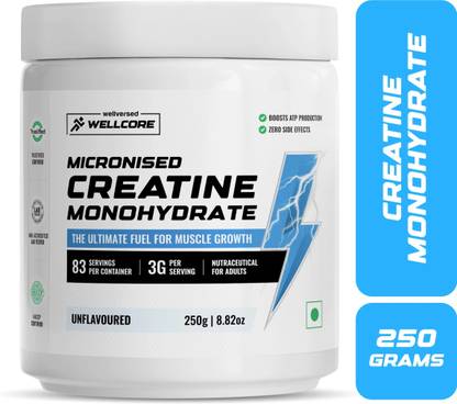 Wellcore Micronised Creatine Monohydrate | Lab Tested | Enhanced Absorption | 100% Pure Creatine