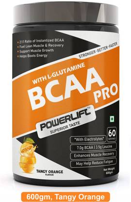 POWERLIFT BCAA Pro With Electrolyte, Reducing Muscle Breakdown & Muscle Recovery BCAA