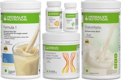 Herbalife Nutrition Formula 1 Shake Afresh Energy Drink Protein 200 g Shakemate Cell u loss Tablets Protein Shake