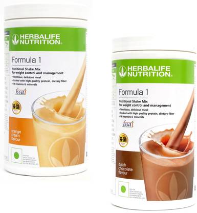 HERBALIFE Formula 1 Protein Shake Orange Cream + Chocolate Plant-Based Protein