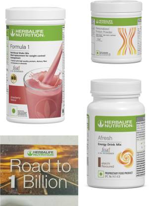 HERBALIFE Formula 1 Strawberry , PP Powder 200 G , Afresh Energy Mix - Eilachi Protein Shake