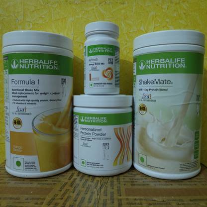 HERBALIFE WEIGHT LOSS COMBO F 1 MANGO SHAKE SHAKEMATE PROTEIN POWDER 200GM AFRESH CINNAMON Nutrition Bars