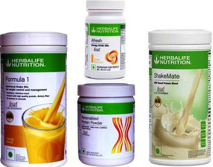 HERBALIFE Formula 1 shake Mango with shakemate and protein 200gm and ginger Protein Shake