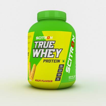 Scitron True Whey With 25gm Protein,3.3gm Bcaa,6.9gm Eaa For lean Muscle Gain & Recovery Whey Protein