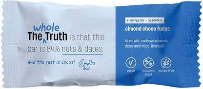 The Whole Truth Almond Choco Fudge | Pack of 6 x 40g| Energy Bars Energy Bars