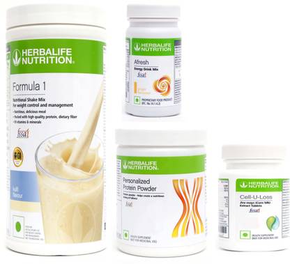 HERBALIFE FORMULA1SHAKE KULFI-500GM+PP200+AFRESH GINGER+ CELL U LOSS TABLET Protein Shake