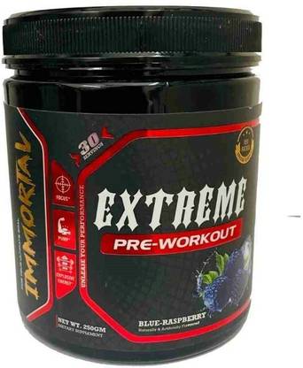 immortal Pre-Workout 30 Servings BLUE RASPBERRY Pre Workout