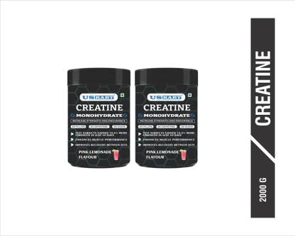US KART Creatine Monohydrate Pink Lemonade Flavor 100gm Increase Strength & Endurance Creatine