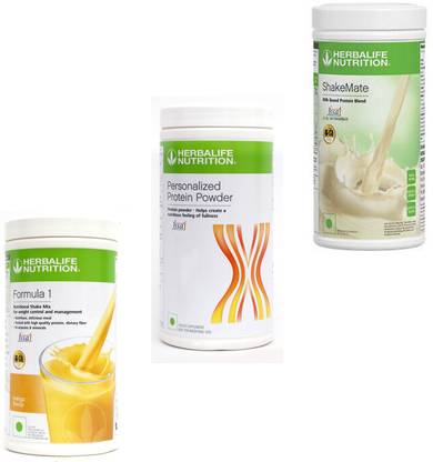 HERBALIFE FORMULA 1 MANGO & PROTIEN POWDER 400 GRAM & SHAKEMATE MILK POWDER 500 GRAM Plant-Based Protein