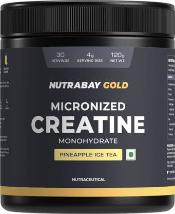 Nutrabay Gold Micronized Creatine Monohydrate, Pre/Post Workout, Flavoured Amino Acid Creatine