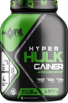 MUSCLE MARVEL NUTRITION Hyper Hulk Gainer 2.72kg Red Velvet Solid Weight Gainer & Muscle Building Weight Gainers/Mass Gainers