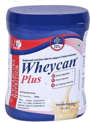 wheycan plus Complete Nutrition for Adults with High Protein and 11 immunity nutrients BCAA