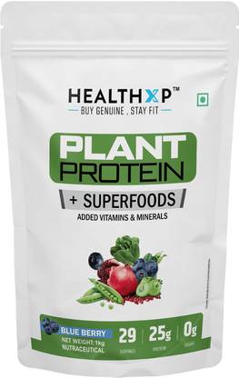 HEALTHXP with No Added Sugar, Vegan & 25g of Plant-Based Protein