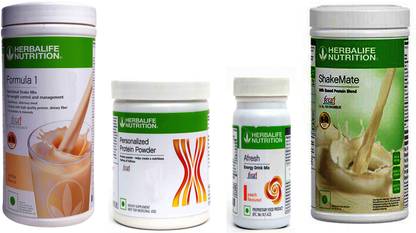 Herbalife Nutrition FORMULA1 VANILLA PROTIEN 200 G AFRESH ENERGY DRINK PEACH SHAKEMATE 500 G Whey Protein