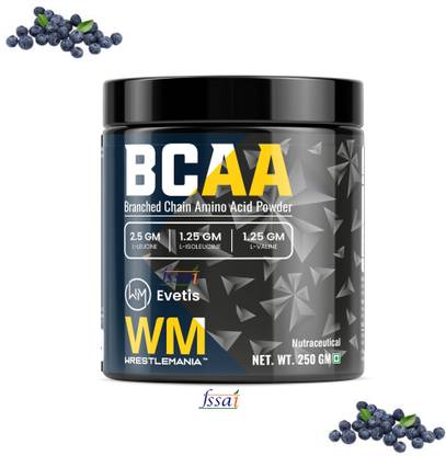 EVETIS NUTRITION BCAA [25 Servings] -100% Micronized Vegan Muscle Recovery & Endurance BCAA