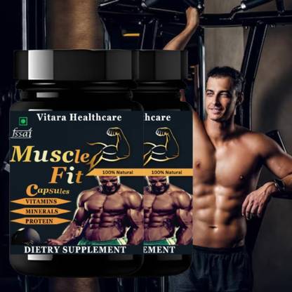 Vitara Healthcare Muscle Fit | Weight gainer Capsules | weight increase supplement | mass gainer Weight Gainers/Mass Gainers