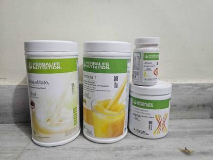 Herbalife Nutrition VANILLA SHAKE shakemate PROTEIN 200GM lemon AFRESH ENERGY DRINK Protein Shake