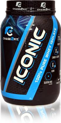 Ankerite Chase2Fit Iconic 100% Pure Whey Isolate Protein Powder Supplements with BCCA Whey Protein