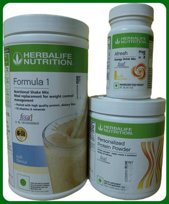 HERBALIFE WEIGHT LOSS COMBO FORMULA 1 KULFI SHAKE PROTEIN POWDER 200GM AFRESH LEMON Protein Shake