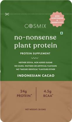 COSMIX No Nonsense Plant Protein Organic Pea & Rice Isolate for Easy Digestion Sachet Plant-Based Protein