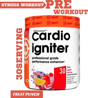 MUSCLEADIC Cardio Igniter Pre-Workout Professional Grade Performance Enhancer 30Serving Pre Workout